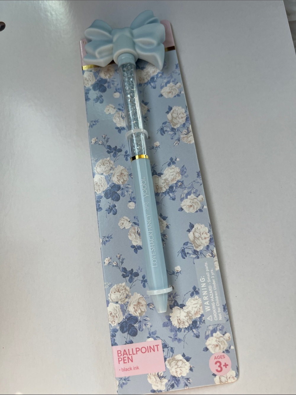 Loveshackfancy Target ballpoint pen blue bow